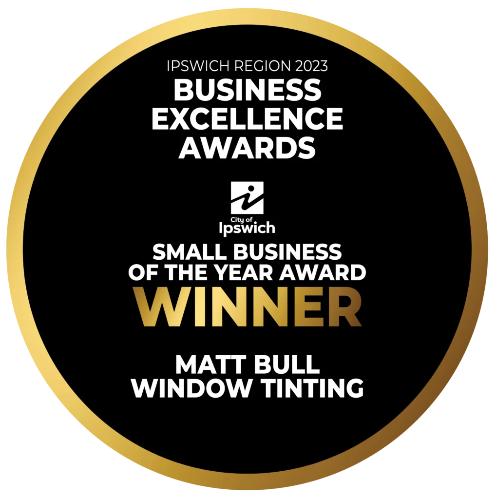 Winner small business of the year award Ipswich region matt bull window tinting